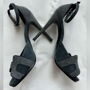 HERMES Premier Sandals Pumps 41 Blue